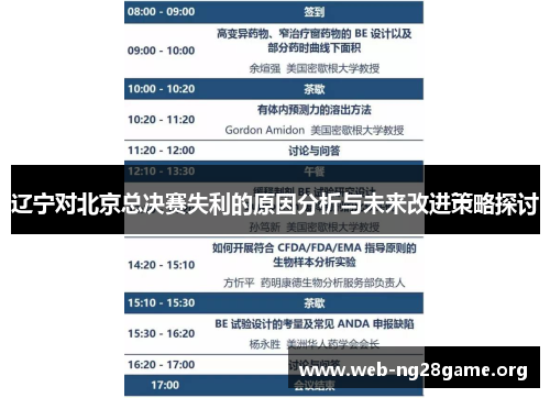 辽宁对北京总决赛失利的原因分析与未来改进策略探讨 辽宁对北京总决赛失利的原因分析与未来改进策略探讨