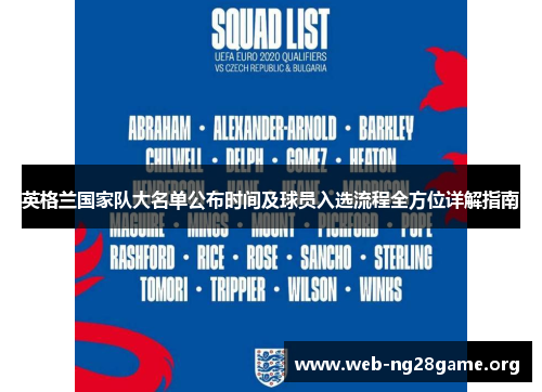 英格兰国家队大名单公布时间及球员入选流程全方位详解指南